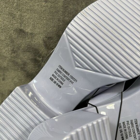 Torrid Sandals Womens 10 M Blue Jelly Criss Cross Heel Slip On Chunky Y2K Casual - Picture 9 of 13